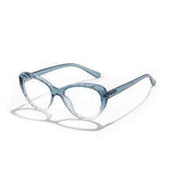 shopsharpe.com blue / China Anti Blue Light Glasses Frame Women's Eyeglass Cat eye Frame Computer Eyeglasses Vintage Women Spectacles Transparent Frames