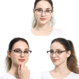 shopsharpe.com Blue Light Glasses Flaunt Semi-Rimless Women's Anti-Blue Light Glasses