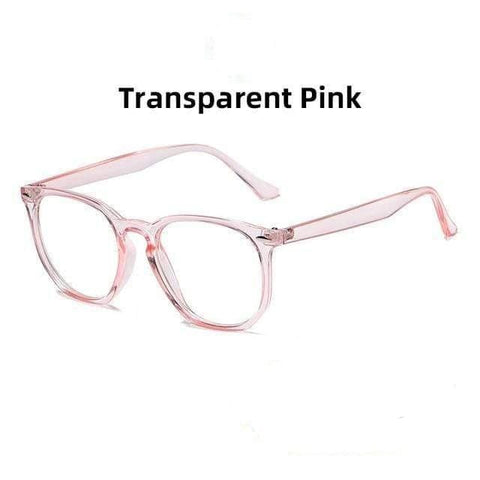 shopsharpe.com Blue Light Glasses Transparent Pink Aura Unisex Blue Light Blocking Glasses