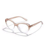 shopsharpe.com Brown / China Anti Blue Light Glasses Frame Women's Eyeglass Cat eye Frame Computer Eyeglasses Vintage Women Spectacles Transparent Frames