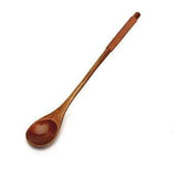 shopsharpe.com C 6pcs Long Handled Wooden Spoons Wood Tea Coffee Spoon Japanese Style Dessert Spoon Honey Mixing Spoon Kitchen Wooden Tableware