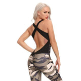 shopsharpe.com Camouflage / S / China Prowl One Piece Sleeveless Fitness Jumpsuit