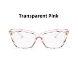 shopsharpe.com Glasses 3 Transparent Pink Women's Oversized Cat Eye Anti-Blue Light Glasses