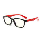 shopsharpe.com Glasses Black Red Kids Bendable Silicone Frame Anti-blue Light Glasses