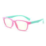 shopsharpe.com Glasses Pink Kids Bendable Silicone Frame Anti-blue Light Glasses