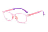 shopsharpe.com Glasses trans pink Kids Flexible Anti-Blue Light Glasses