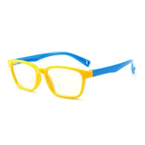 shopsharpe.com Glasses yellow blue Kids Bendable Silicone Frame Anti-blue Light Glasses