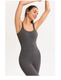 shopsharpe.com Jumpsuit Gray / L Sutra One Piece Seamless Fitness & Yoga Jumpsuit