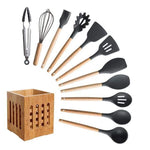 shopsharpe.com Kitchen Accessories Black / 12PCS-B KitRules Non-stick Silicone Utensil Set