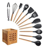 shopsharpe.com Kitchen Accessories Black / 12PCS-B KitRules Non-stick Silicone Utensil Set