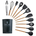 shopsharpe.com Kitchen Accessories Black / 12PCS KitRules Non-stick Silicone Utensil Set