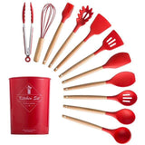 shopsharpe.com Kitchen Accessories Red / 12PCS KitRules Non-stick Silicone Utensil Set