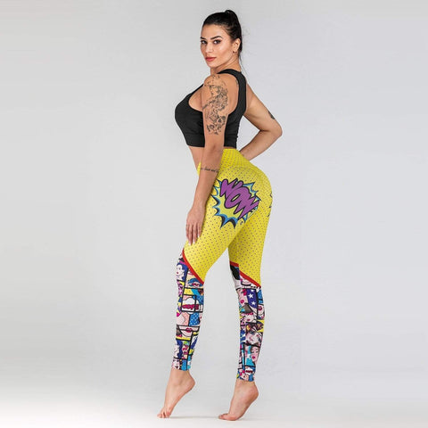 Buy AbsoluteFit Neon Pop Leggings with Side Pockets (S, Black) at Amazon.in