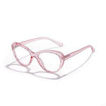 shopsharpe.com pink / China Anti Blue Light Glasses Frame Women's Eyeglass Cat eye Frame Computer Eyeglasses Vintage Women Spectacles Transparent Frames