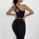 shopsharpe.com Seamless Yoga Women Suit 2 Piece Sports Sets Female Workout Wear Moderate Support Sport Bra Leggings High Waist Fitness Clothing
