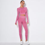 shopsharpe.com shirt pant pink / S Seamless High Waist Compression Leggings and Top Set