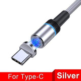 shopsharpe.com Silver For Type C / 2m ProCharge 360 Degree Rotating Magnetic Fast Charging Phone Cable
